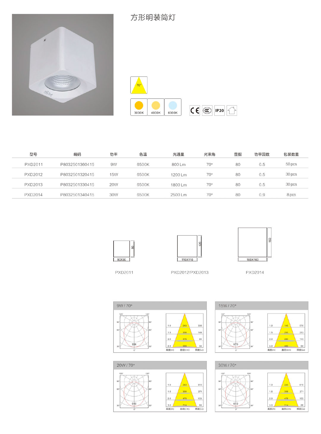 品程明裝筒燈-2